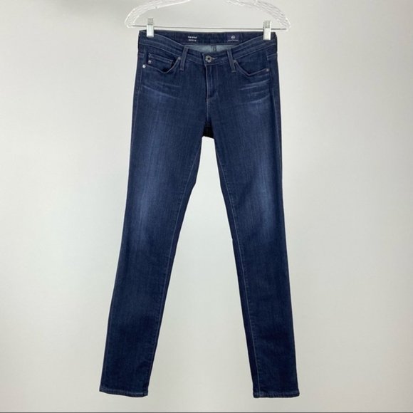 AG Adriano Goldschmied Womens The Stilt Cigarette Leg Skinny Jeans Blue size 25 - Picture 2 of 11